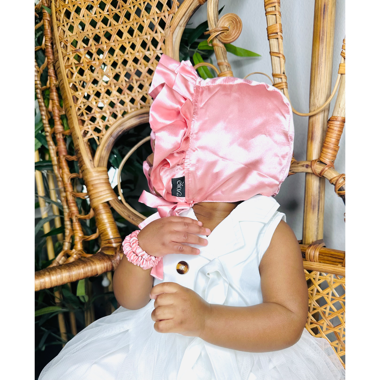 Heirloom Satin Baby Bonnet