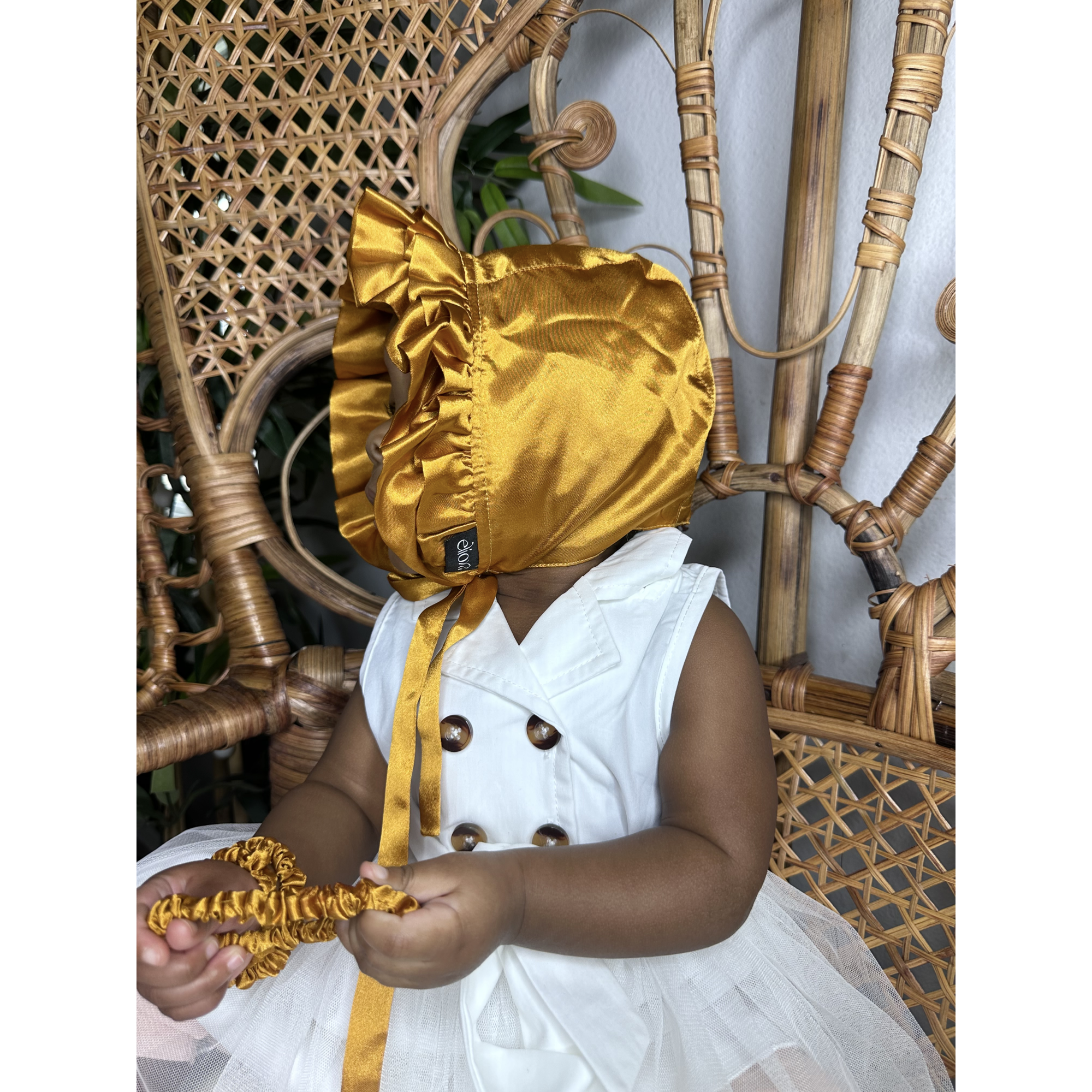 Heirloom Satin Baby Bonnet